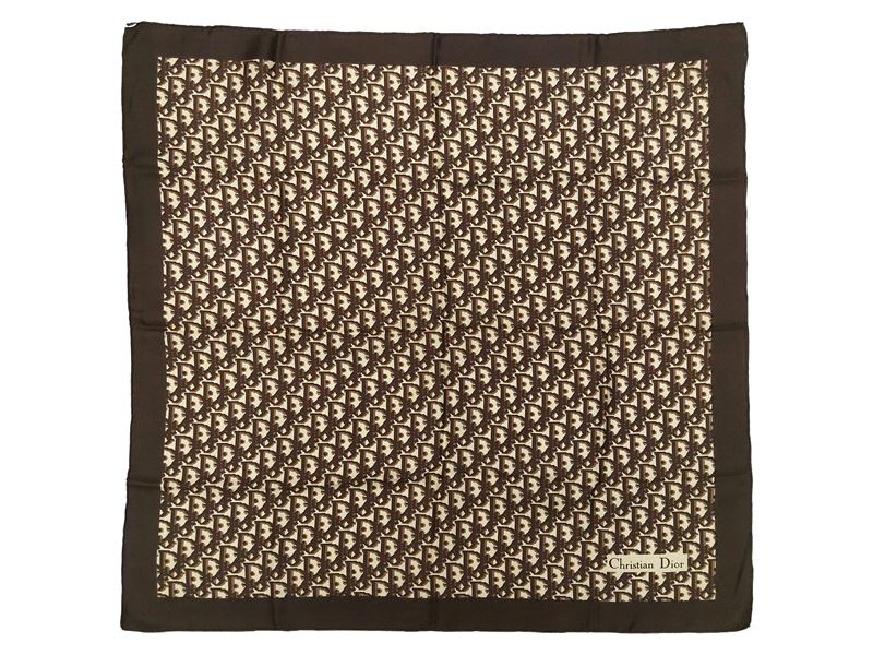 Christian Dior, Foulard in seta con monogramma oblique