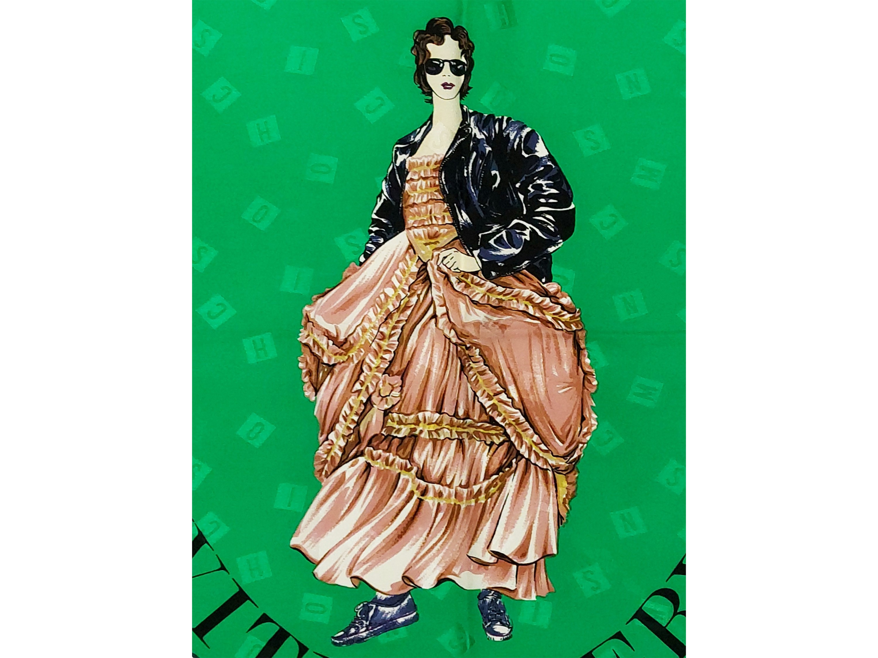 Foulard in Seta Jacquard "moschino 1988 Goes With Everything"