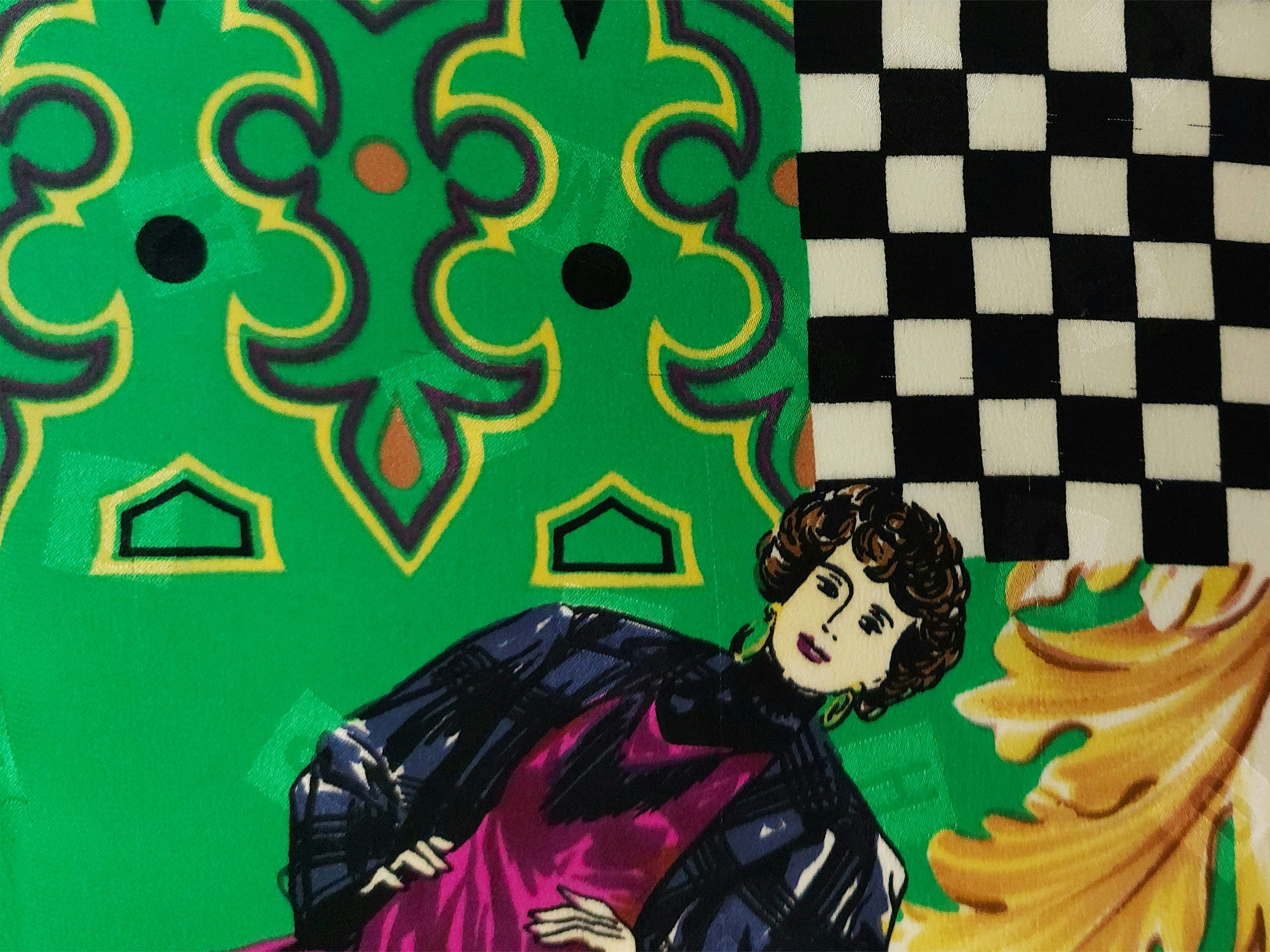 Foulard in Seta Jacquard "moschino 1988 Goes With Everything"