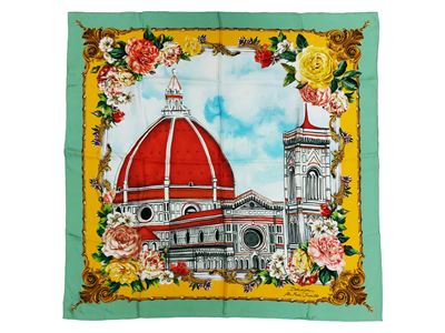 Dolce & Gabbana, Foulard in seta “Il Rinascimento e la Rinascita” Firenze 2020