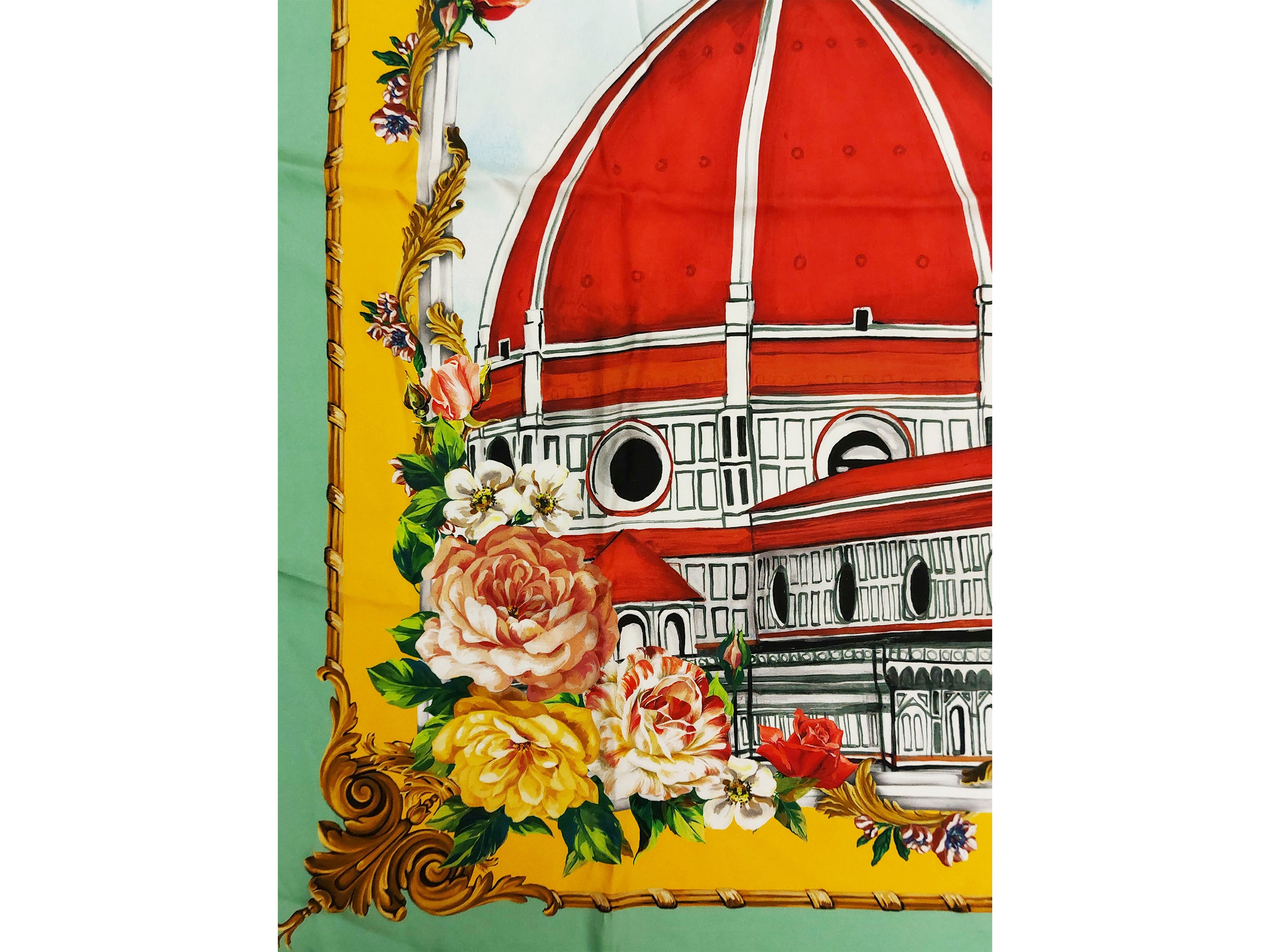 D& G - Foulard in Seta "dolce & Gabbana Alta Moda Firenze 2020"