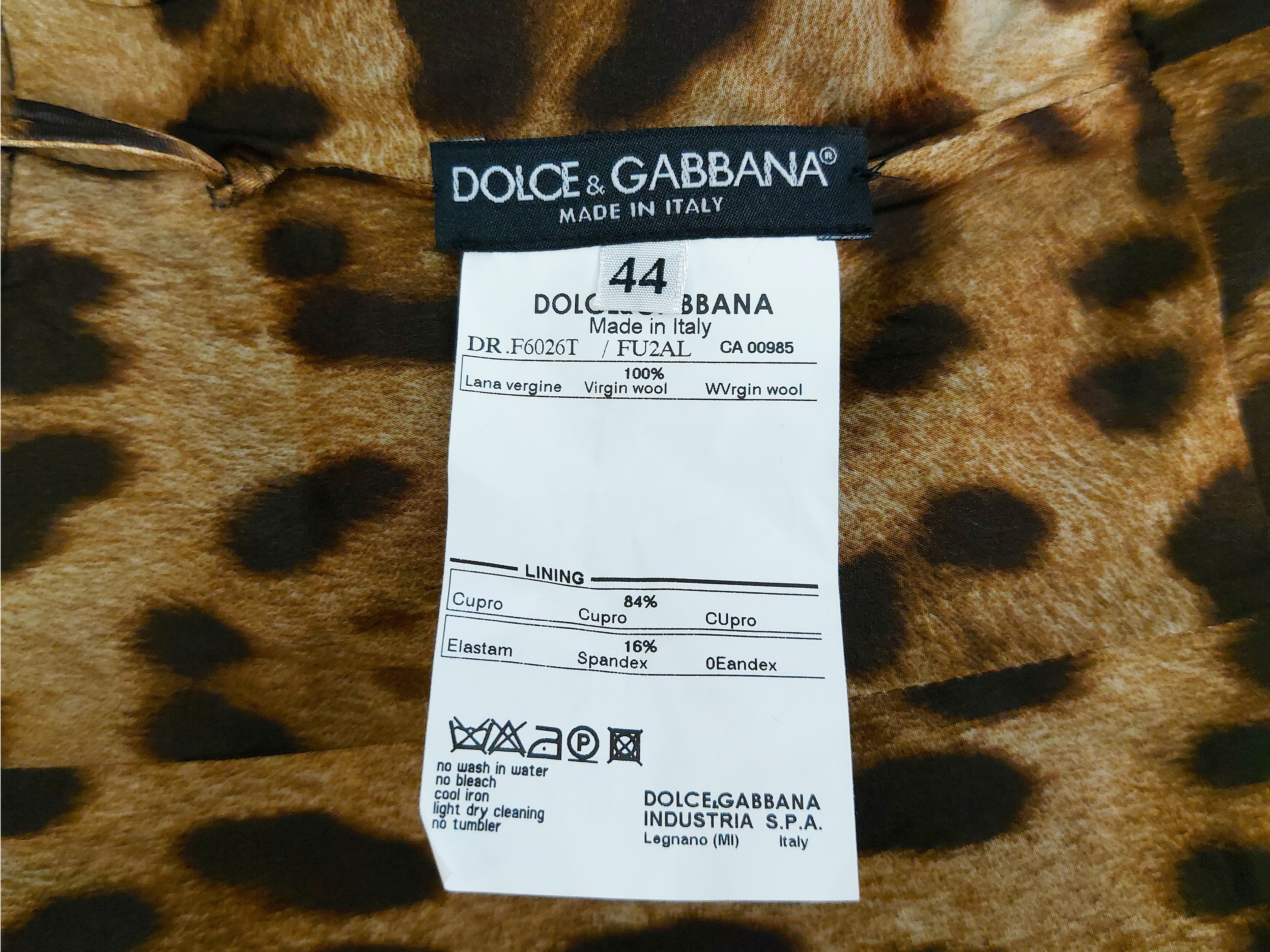 Dolce & Gabbana - Tubino in Lana Nera
