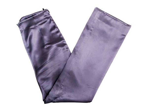Giorgio Armani - Lavender satin evening pants