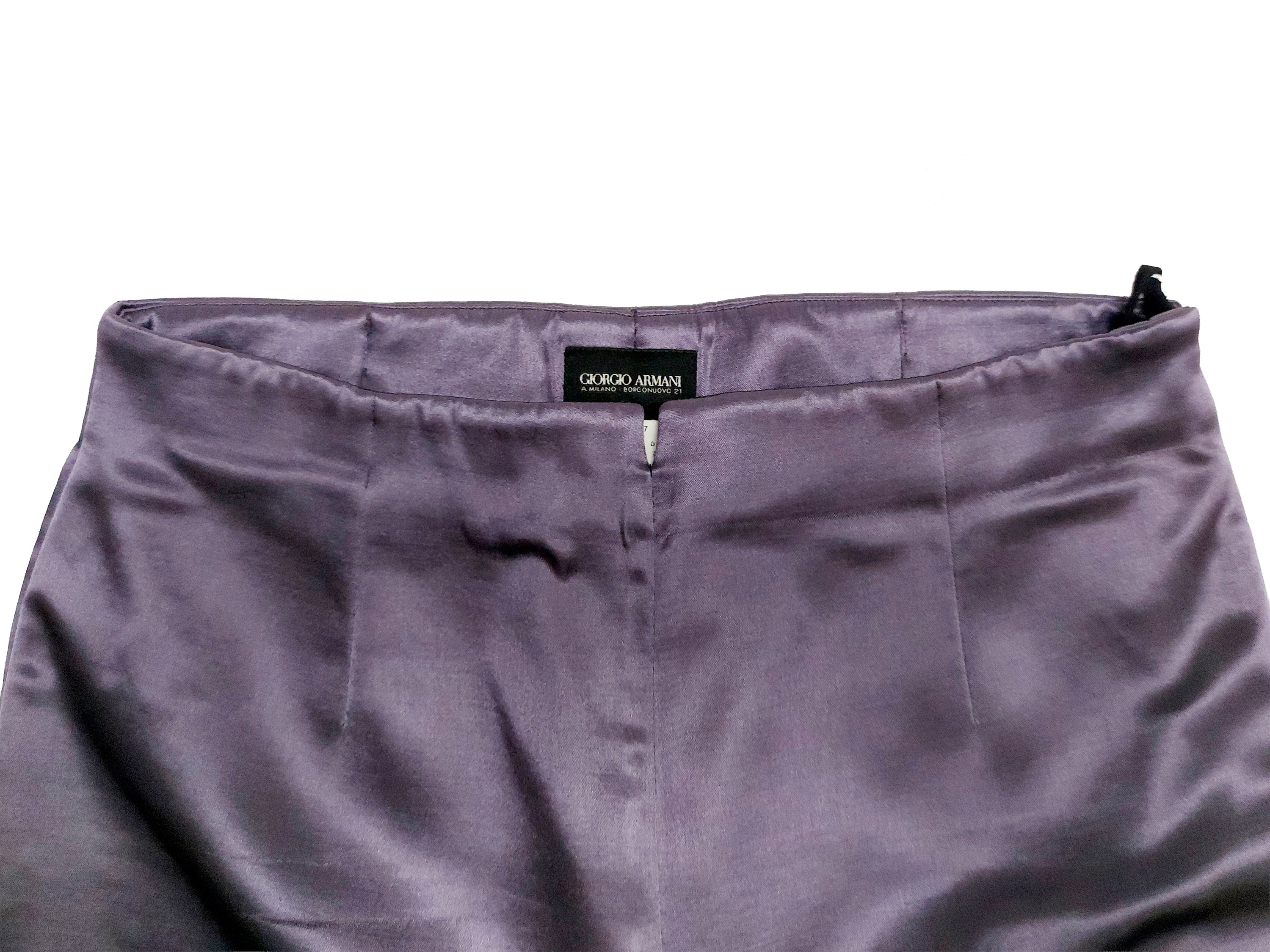 Giorgio Armani - Pantaloni da Sera in Raso Lavanda