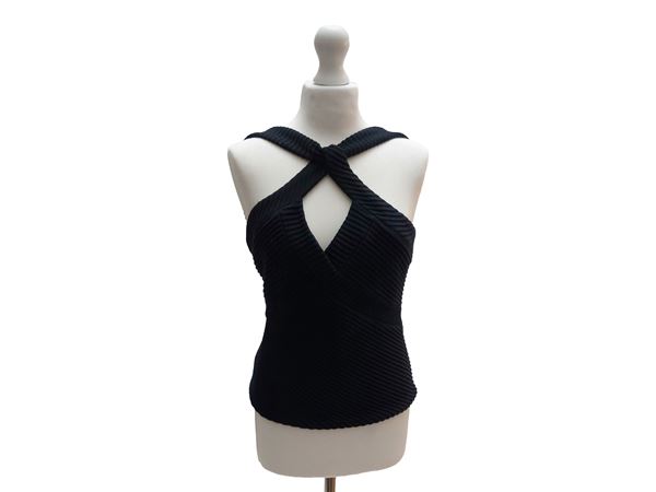 Giorgio Armani - Top in lana blu