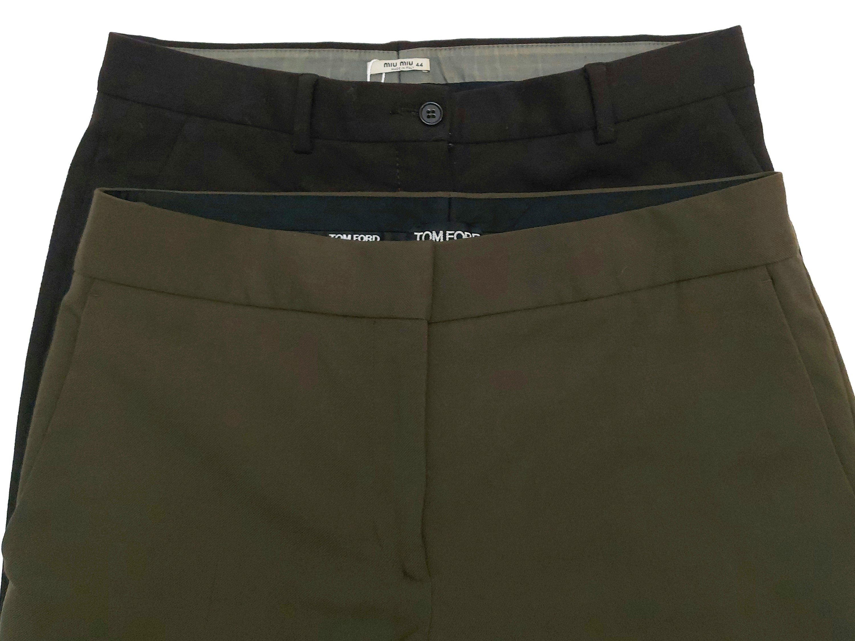 Miu Miu e Tom Ford, Due pantaloni in lana