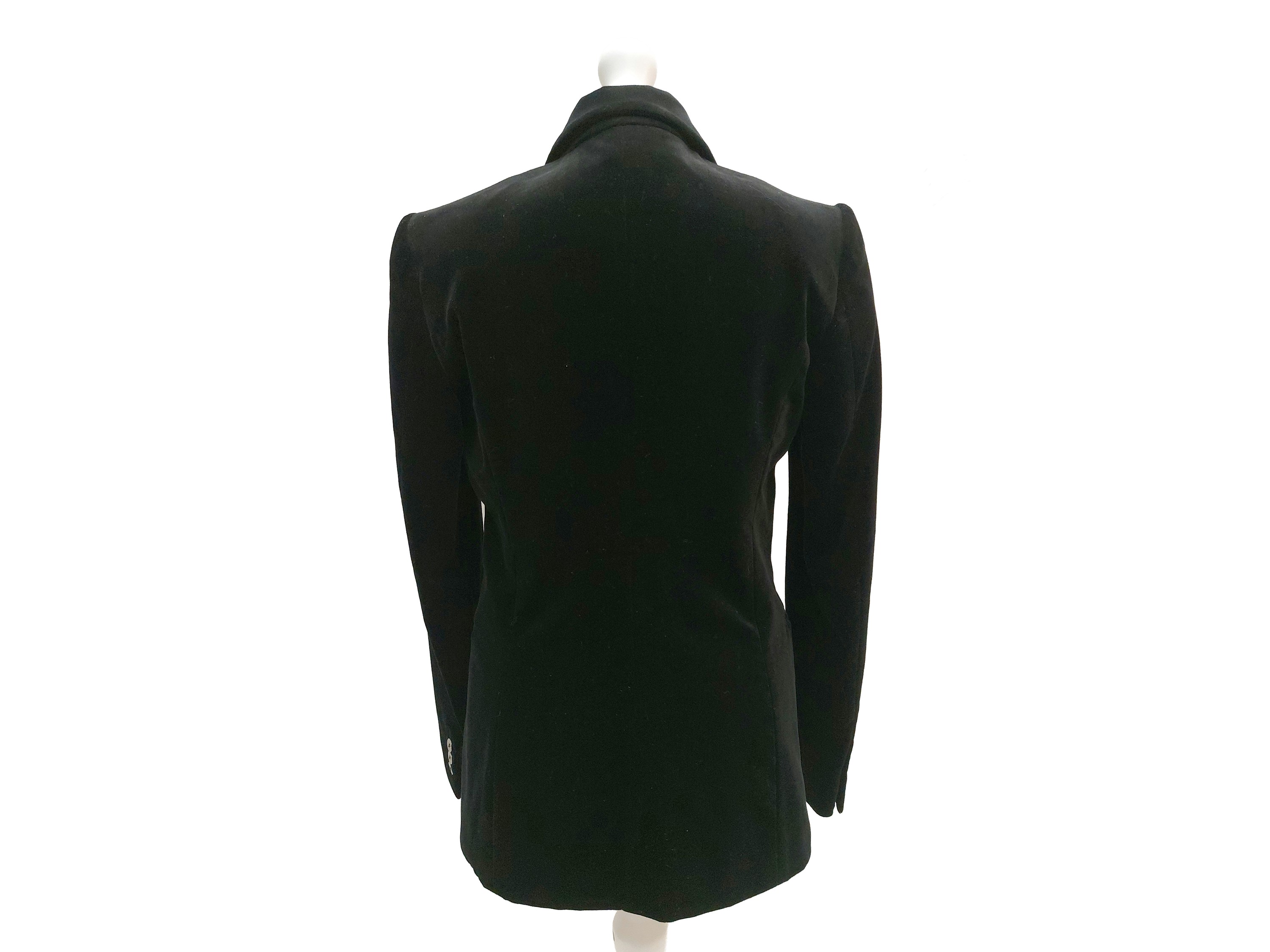 Fendi - Tailleur Pantalone in Velluto Liscio Nero