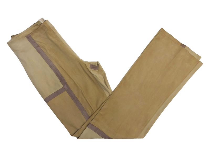 Valentino Boutique - Pantaloni Scamosciati Patchwork in Pelle D'agnello