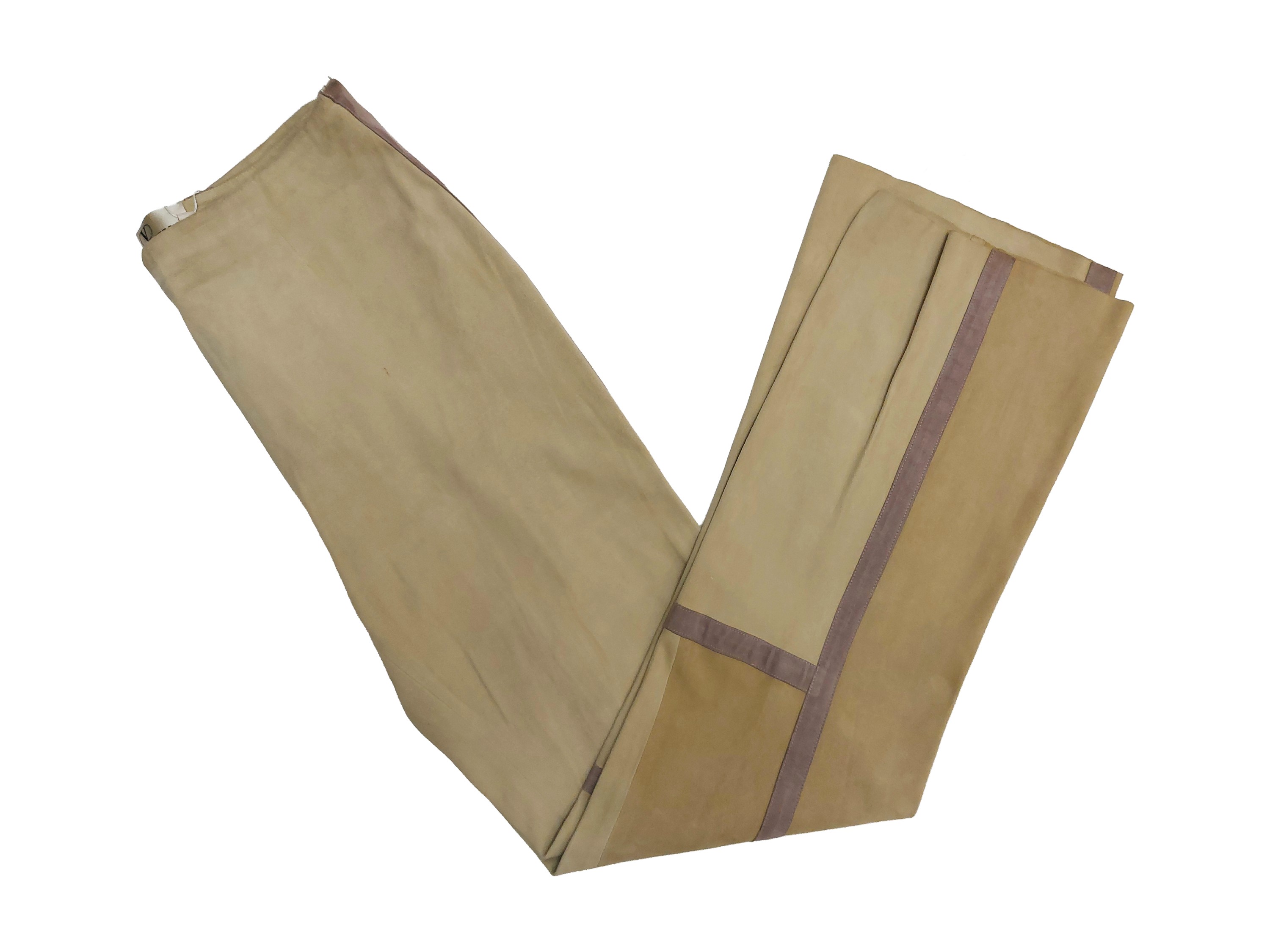 Valentino Boutique - Pantaloni Scamosciati Patchwork in Pelle D'agnello