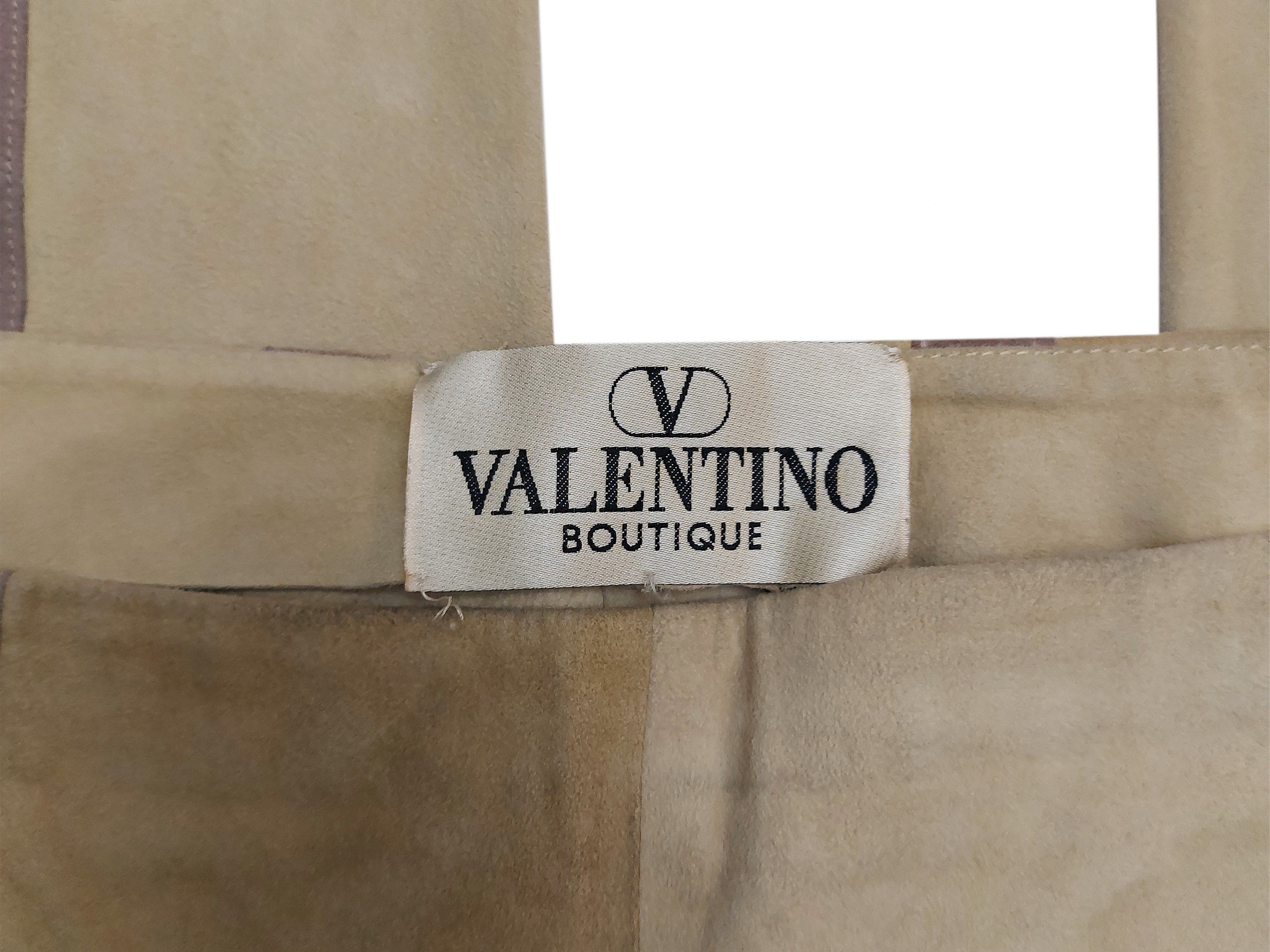 Valentino Boutique - Pantaloni Scamosciati Patchwork in Pelle D'agnello