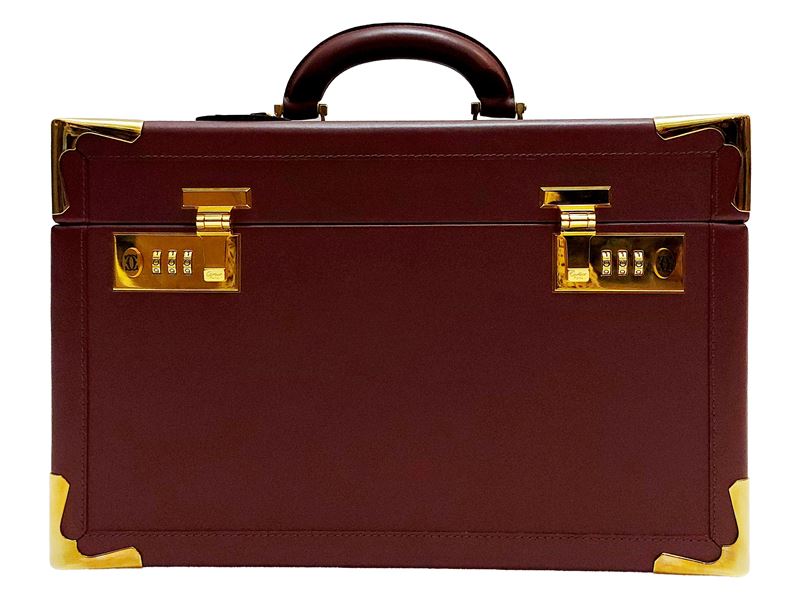 Must De Cartier - Beaty Case in Pelle Bordeaux