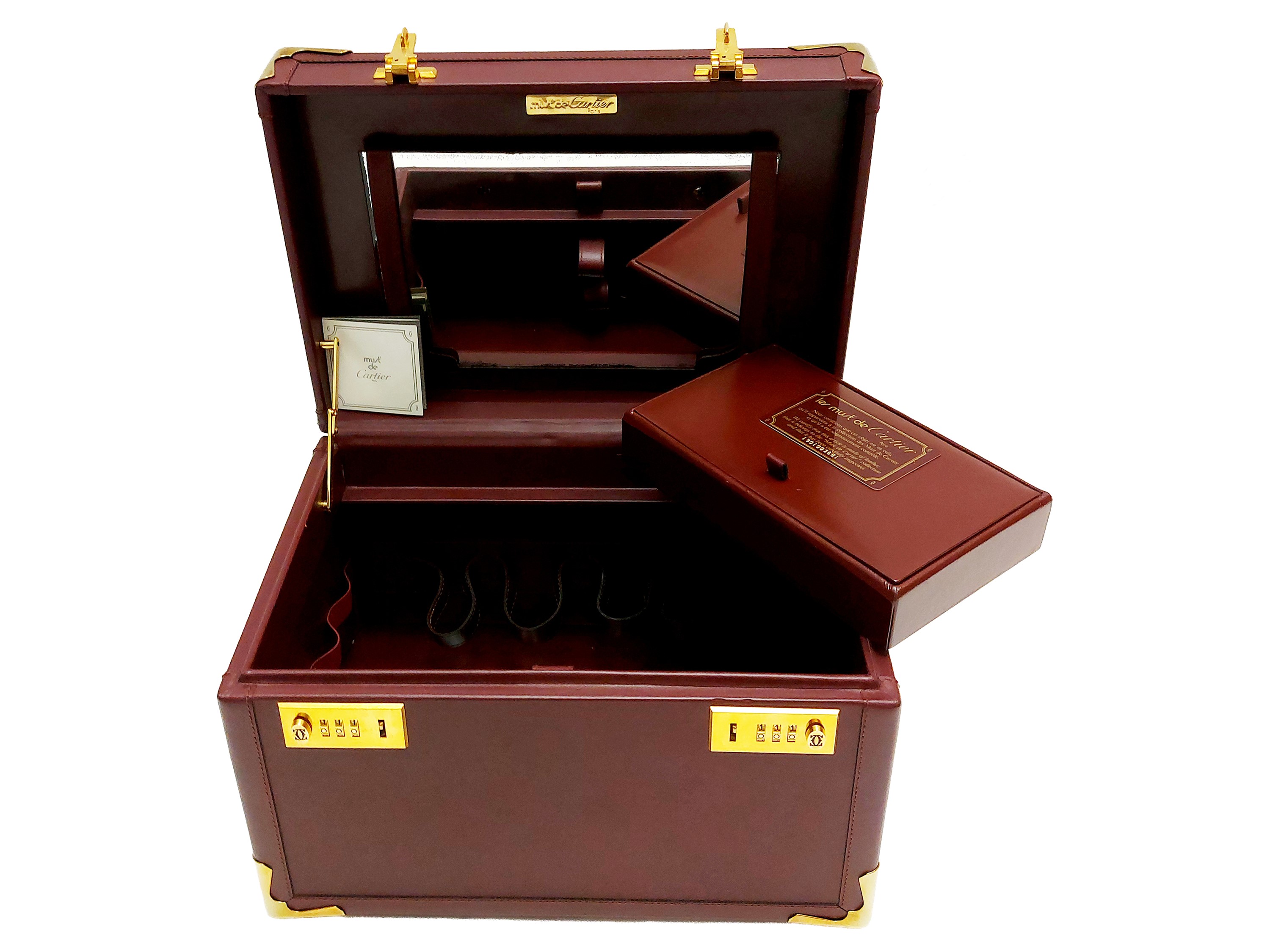 Must De Cartier - Beaty Case in Pelle Bordeaux