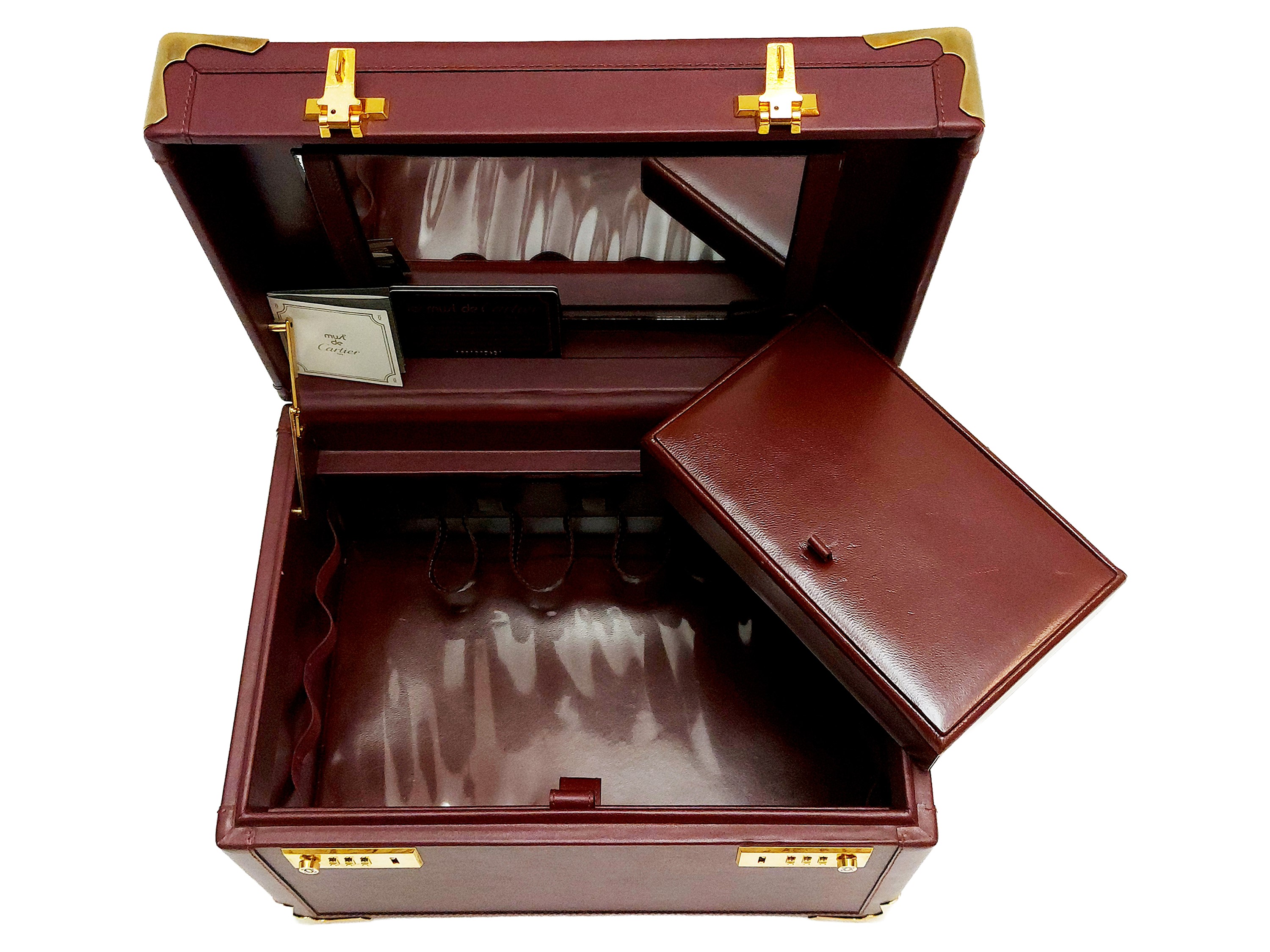 Must De Cartier - Beaty Case in Pelle Bordeaux