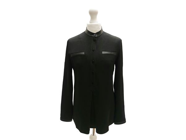 Gucci - Camicia in crepe nera