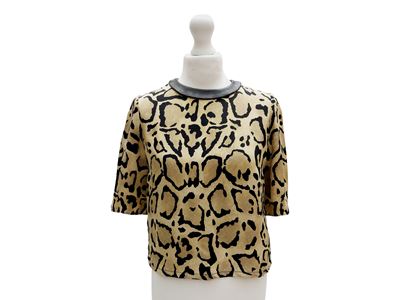 Gucci - Blusa in Seta Animalier