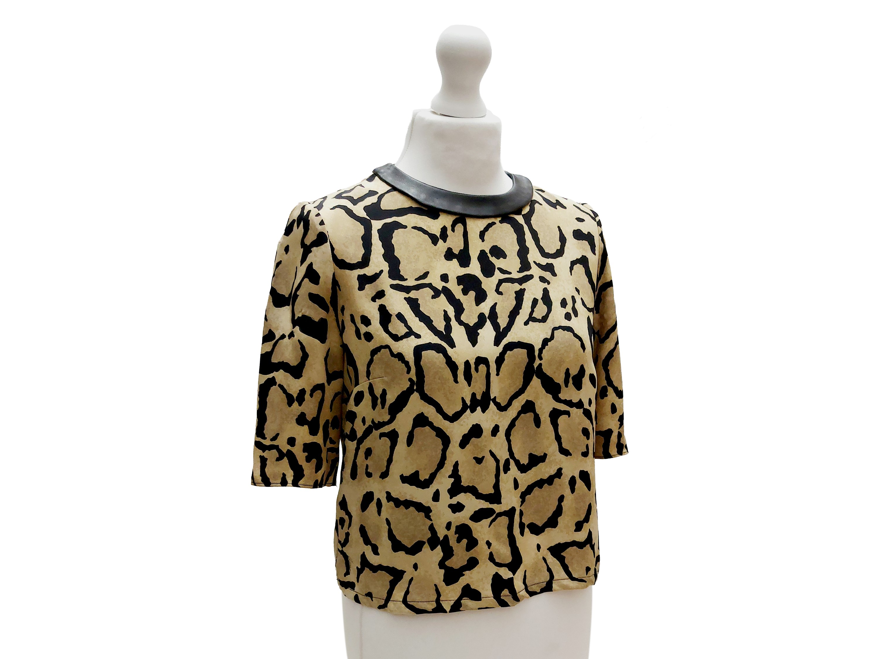 Gucci - Blusa in Seta Animalier