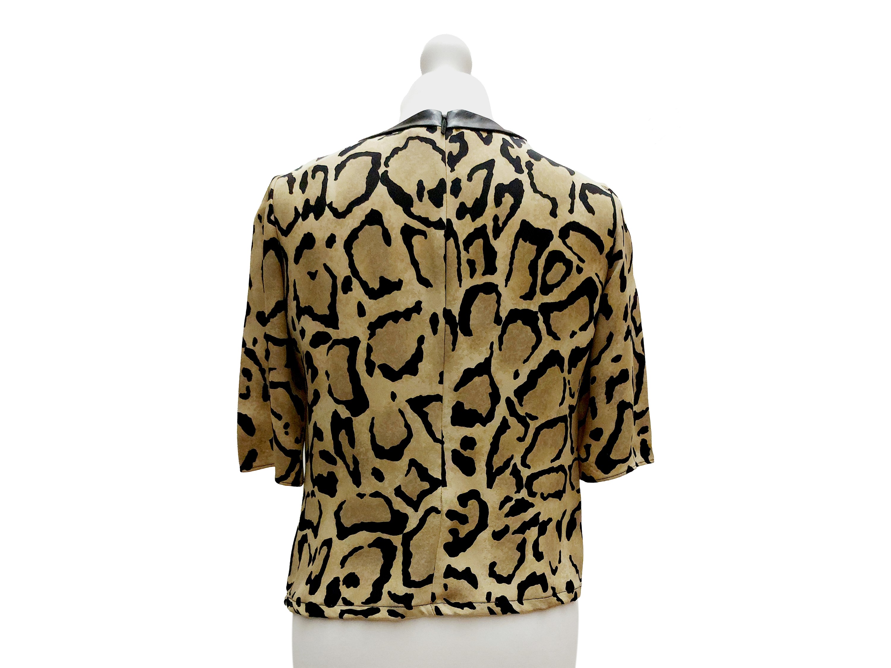 Gucci - Blusa in Seta Animalier