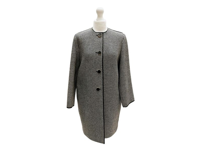 Fendi - Soprabito in Lana Bianco e Nero