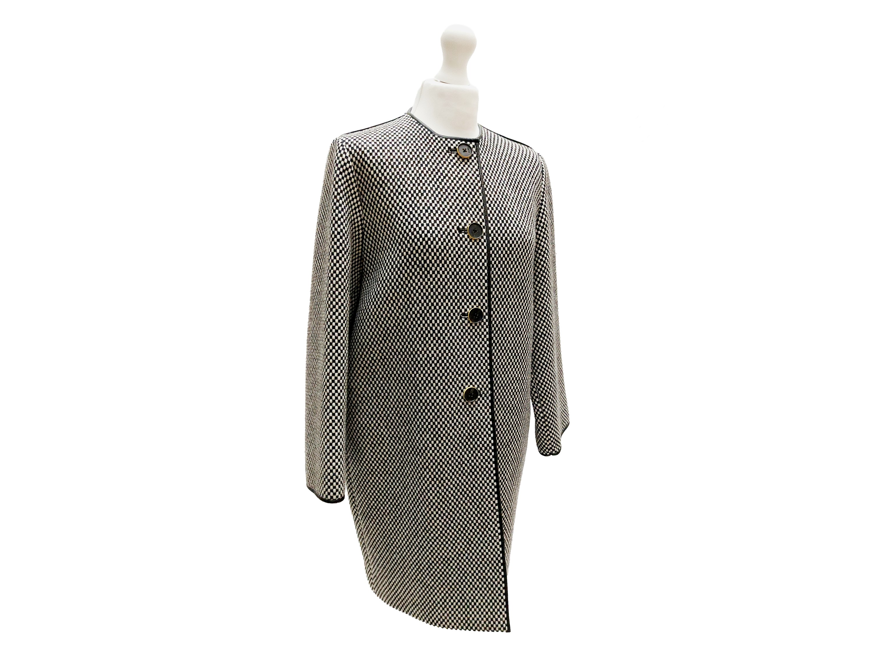 Fendi - Soprabito in Lana Bianco e Nero