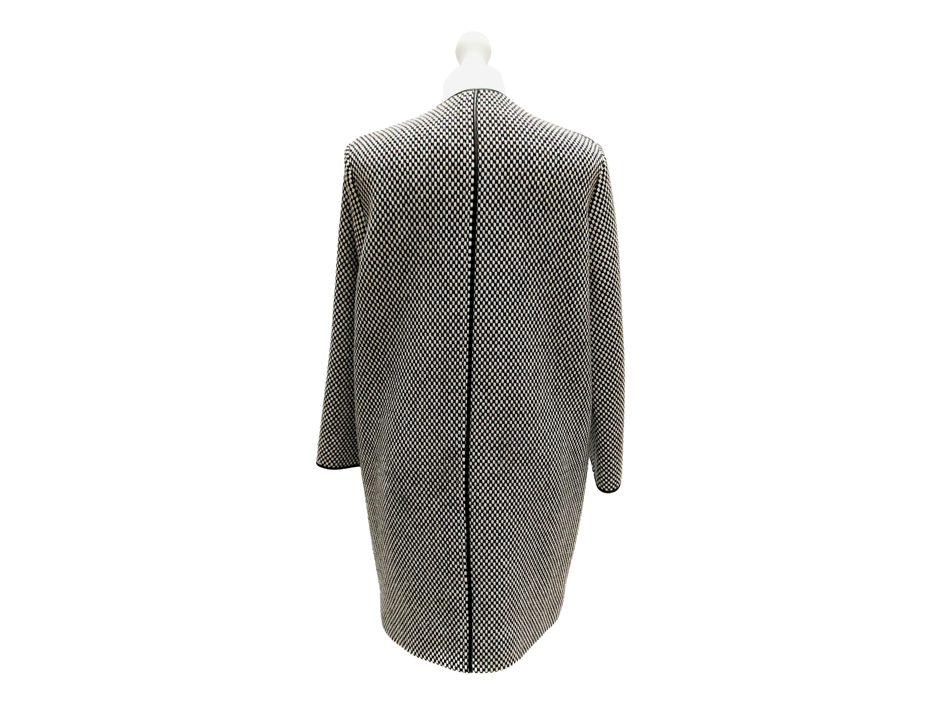 Fendi - Soprabito in Lana Bianco e Nero