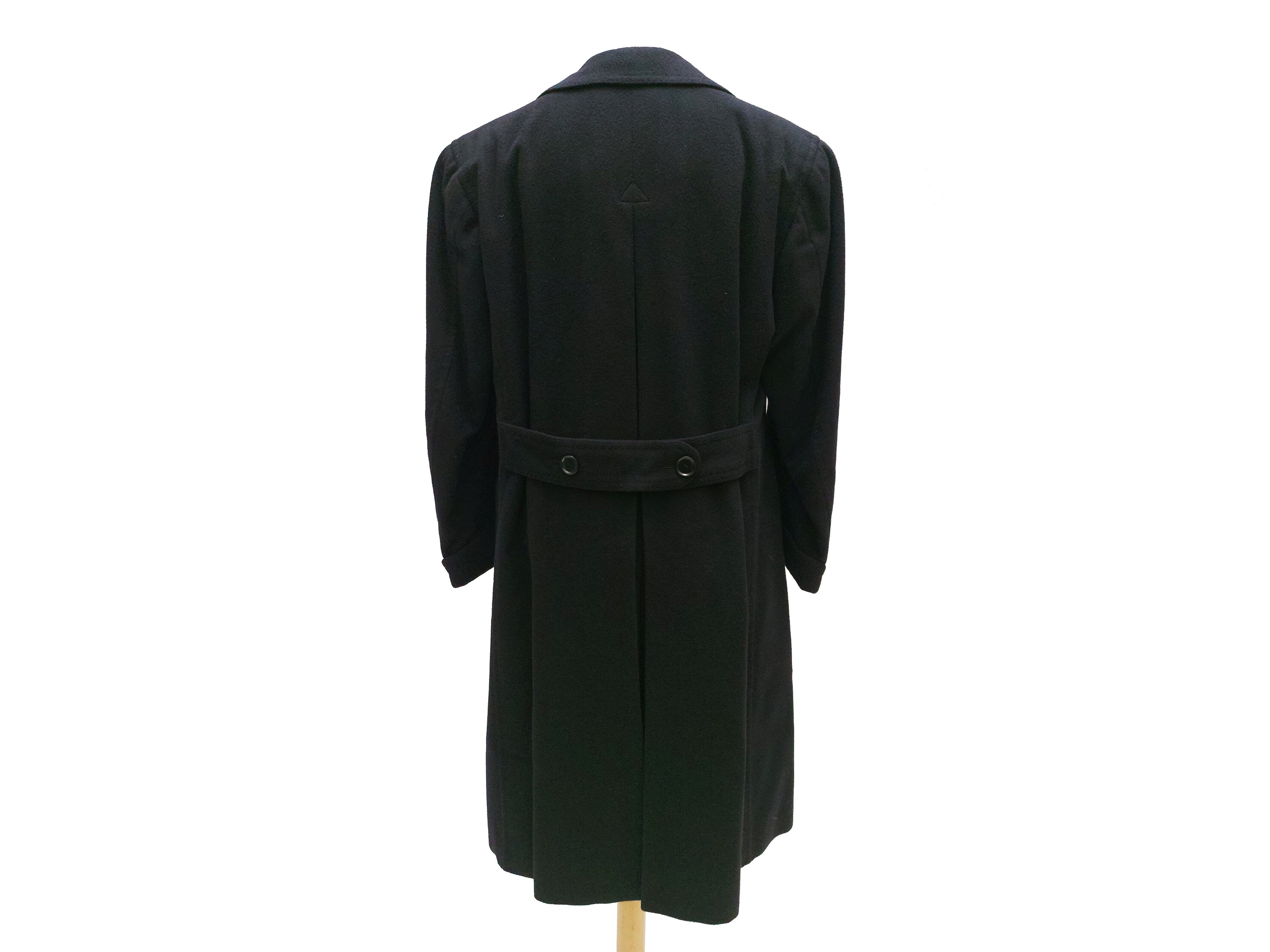 Caraceni, Cappotto da uomo in cashmere blu doppio petto