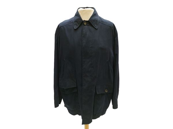 Hermès - Men's blue silk jacket