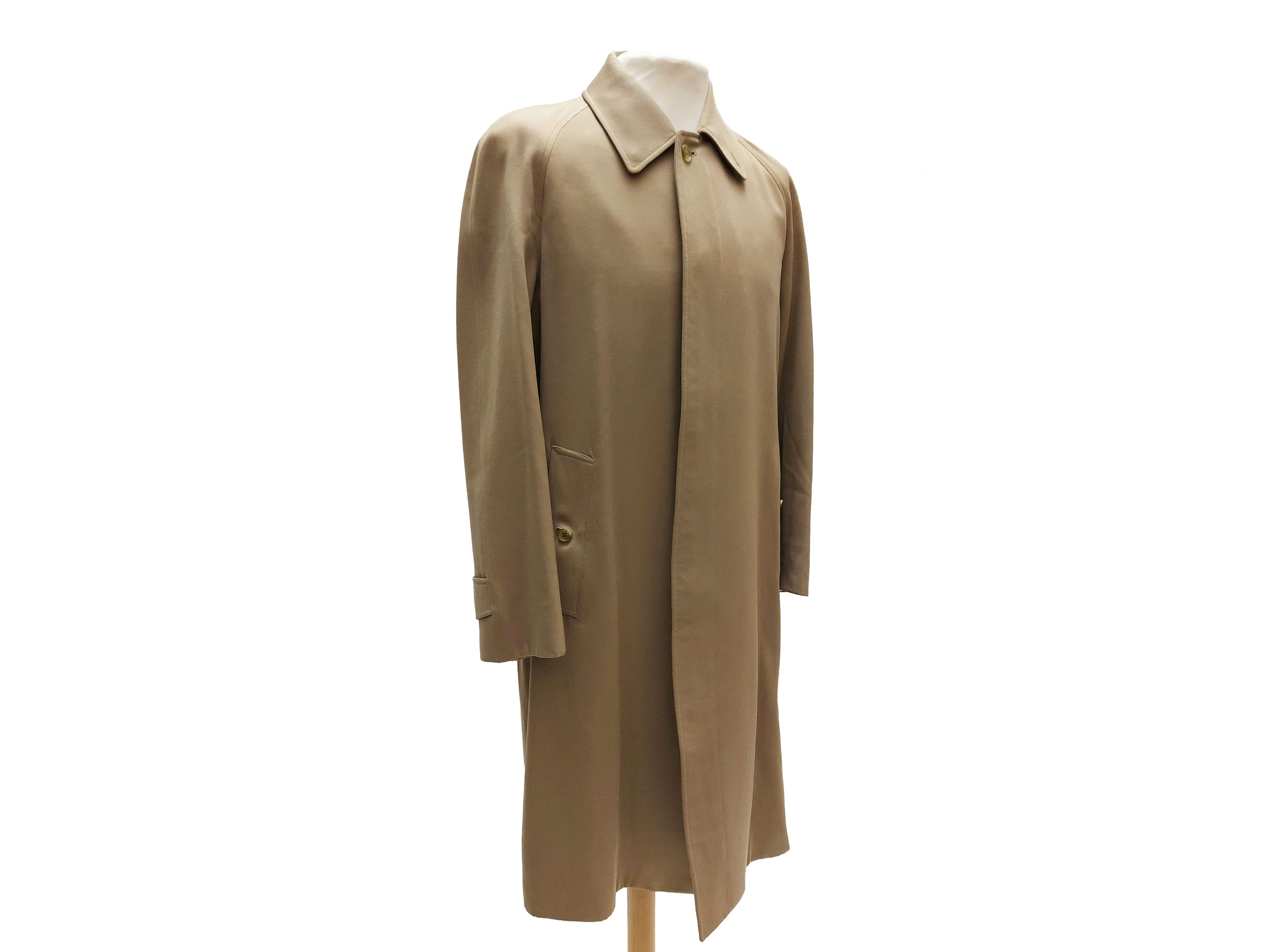Burberrys, Trench da uomo in lana color cammello