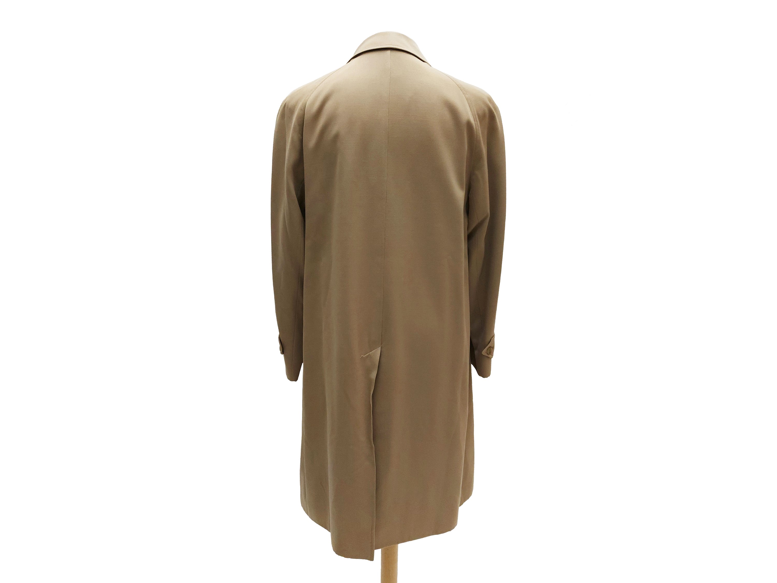 Burberrys, Trench da uomo in lana color cammello
