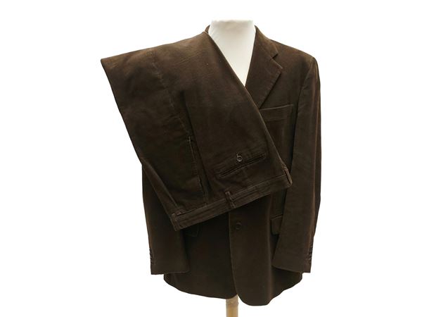 Men's brown corduroy suit, Angelo Nardelli