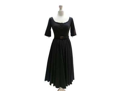 Prada, Abito midi in cotone blu
