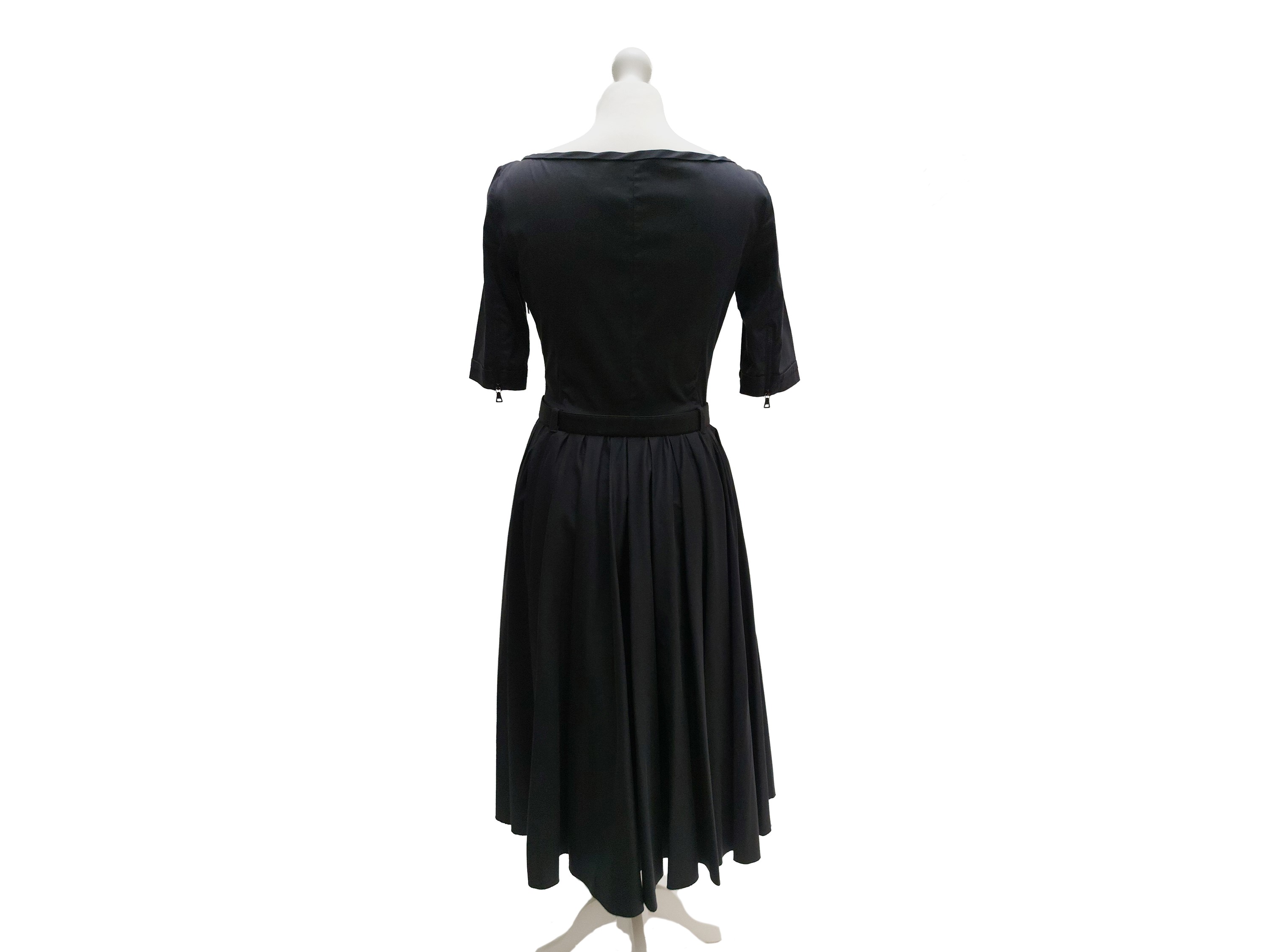Prada, Abito midi in cotone blu