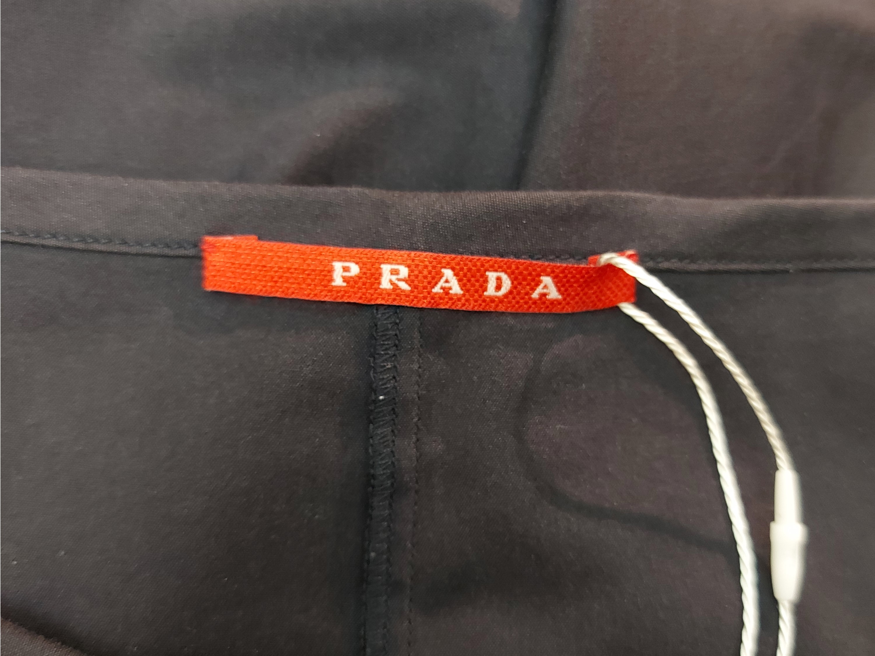 Prada, Abito midi in cotone blu