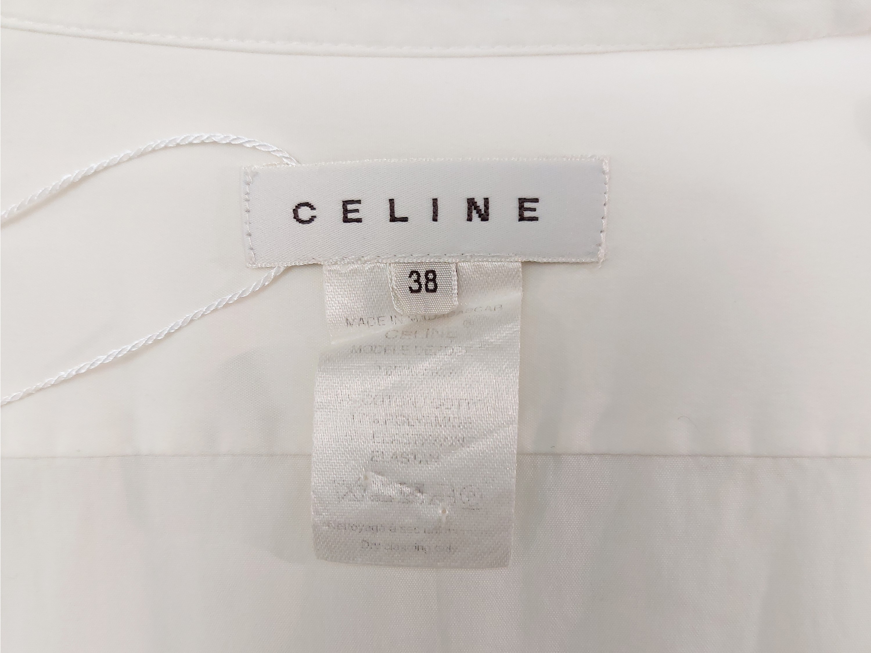 Céline - Chemisier in Cotone Bianco