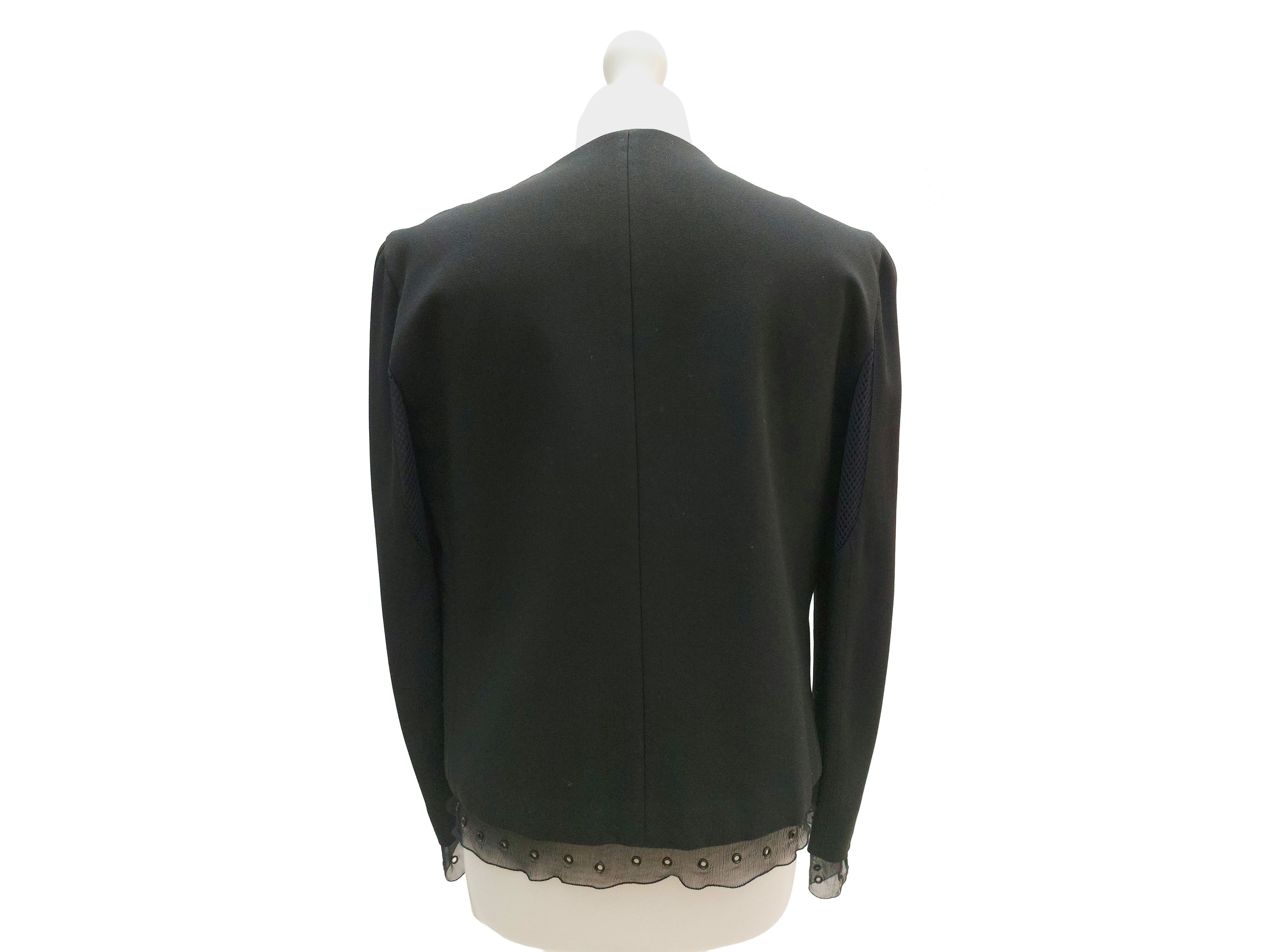 Prada - Giacca in Crepe Blu Notte