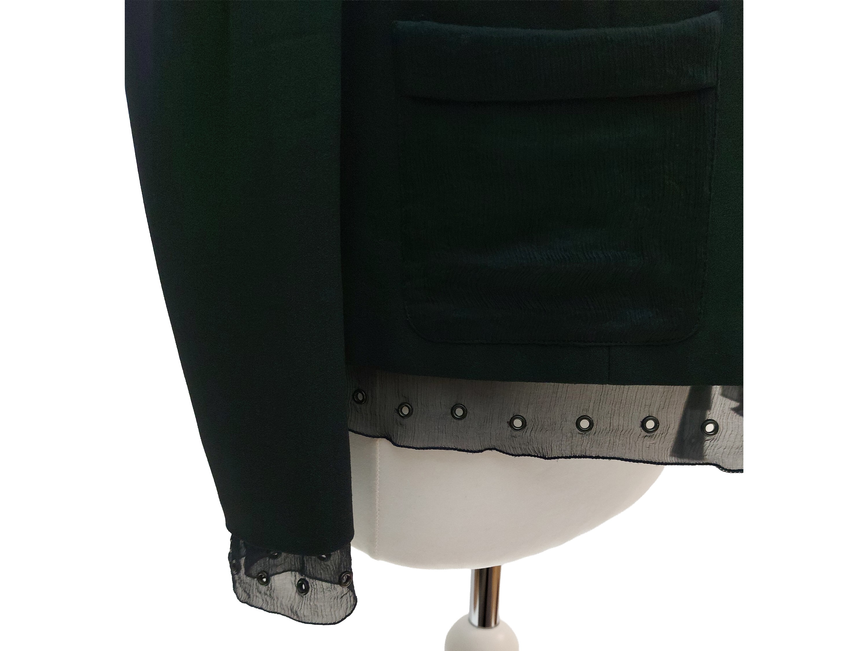Prada - Giacca in Crepe Blu Notte