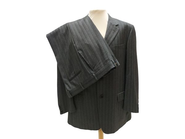 Cerruti - Men's gray pinstripe suit