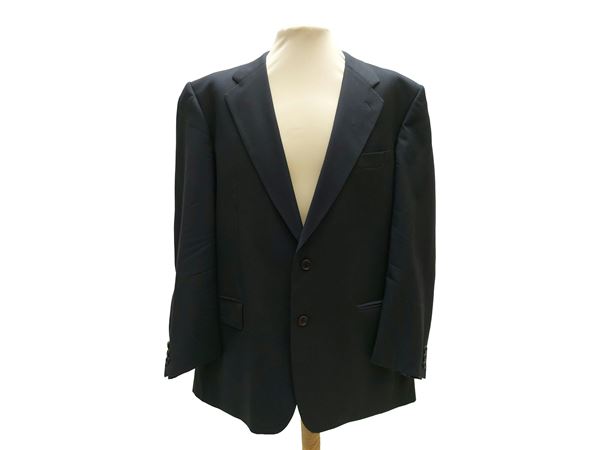 Harold Brook - Men's Blue Wool Jacket