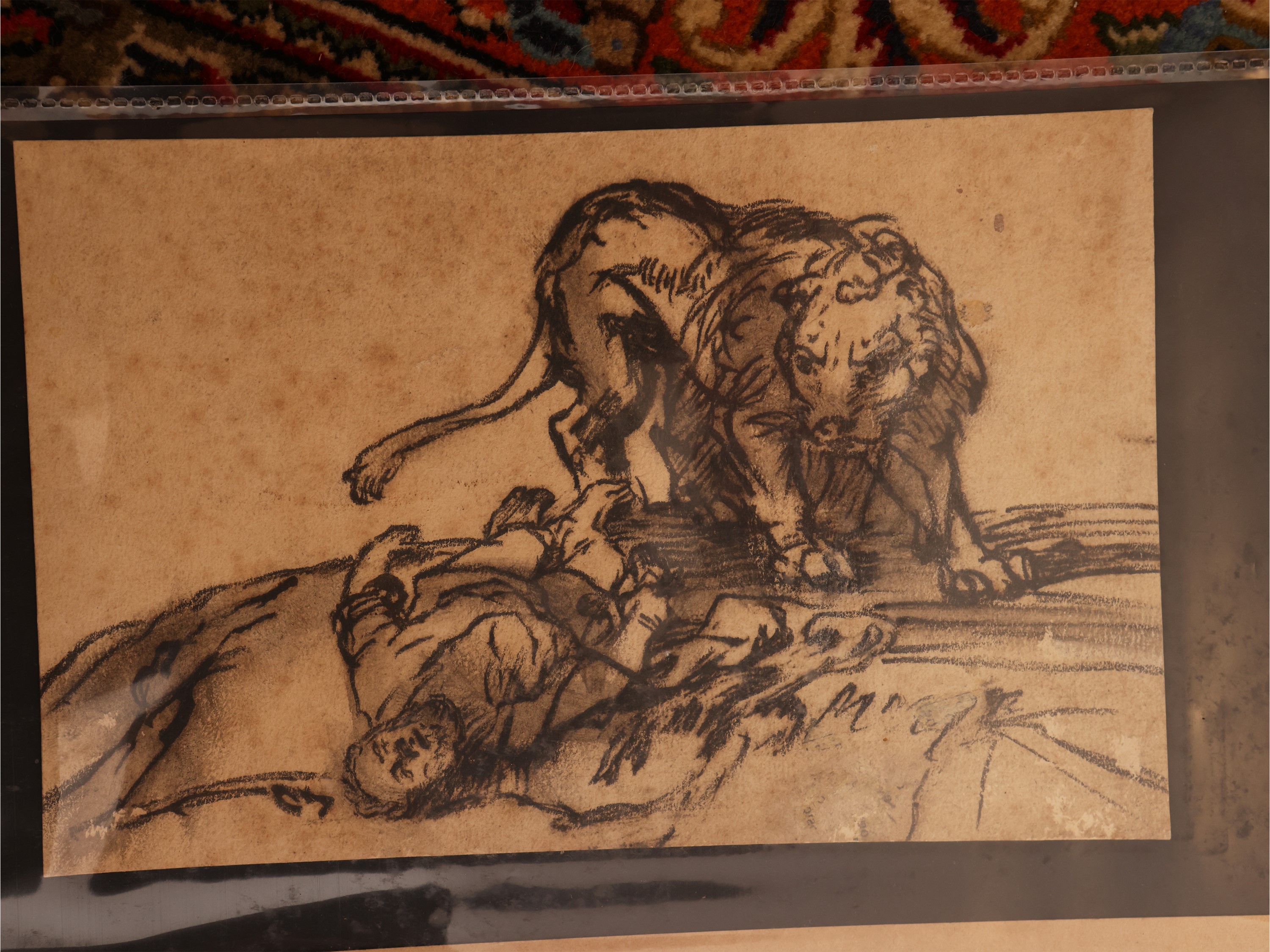 Raccolta di studi e schizzi a tecnica mista su carta (XIX/XX secolo), con firme tra cui Seve Sosp...