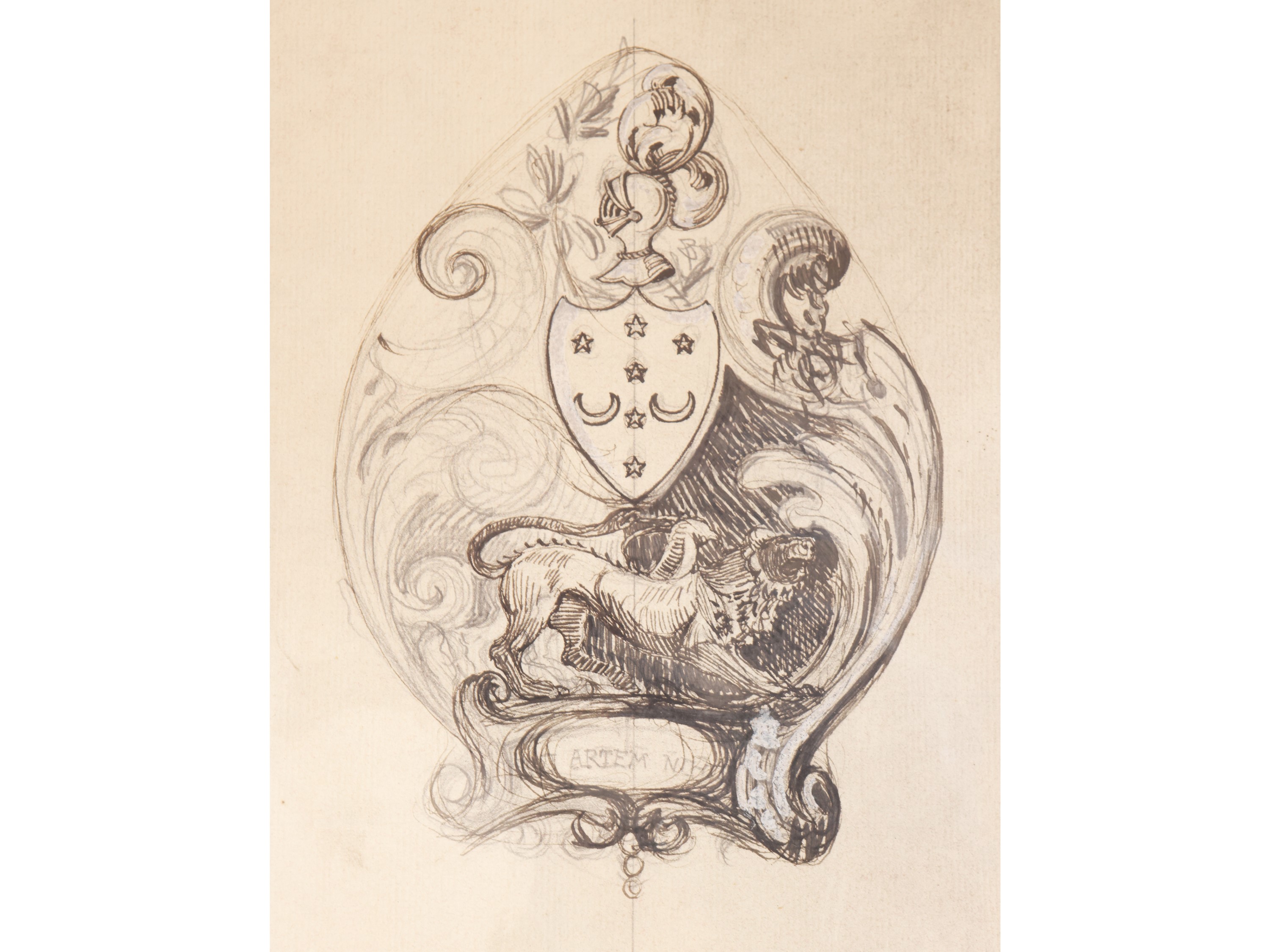 Raccolta di studi e schizzi a tecnica mista su carta (XIX/XX secolo), con firme tra cui Seve Sosp...