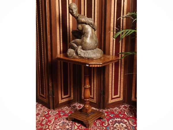 Walnut side table