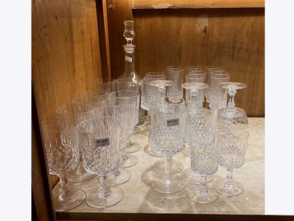 Assortment of cut crystal glasses  - Auction Florentine Style. A Private Collection - Maison Bibelot - Casa d'Aste Firenze - Milano