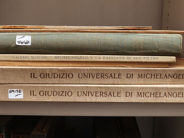 Lot of books: Michelangelo  - Auction Florentine Style. A Private Collection - Maison Bibelot - Casa d'Aste Firenze - Milano