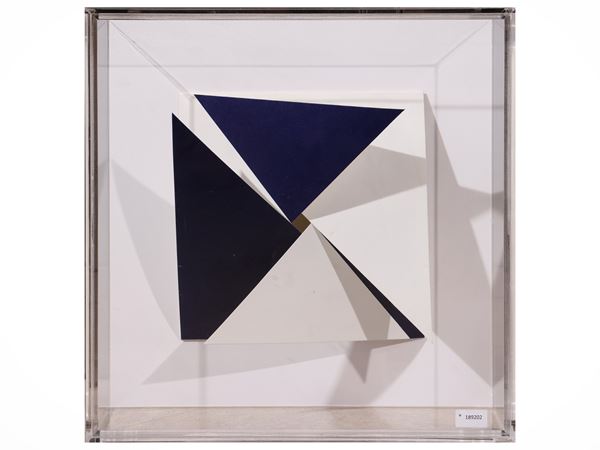 Hercules Barsotti - Untitled (Blue and White) (1965)