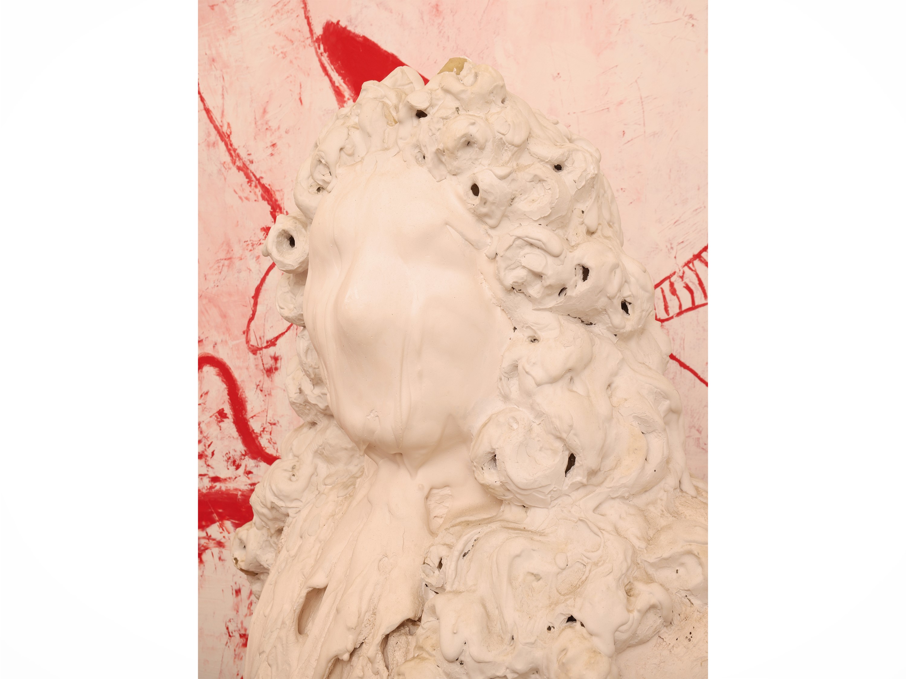 Rachel Thorbly - Busto in gesso su base lignea