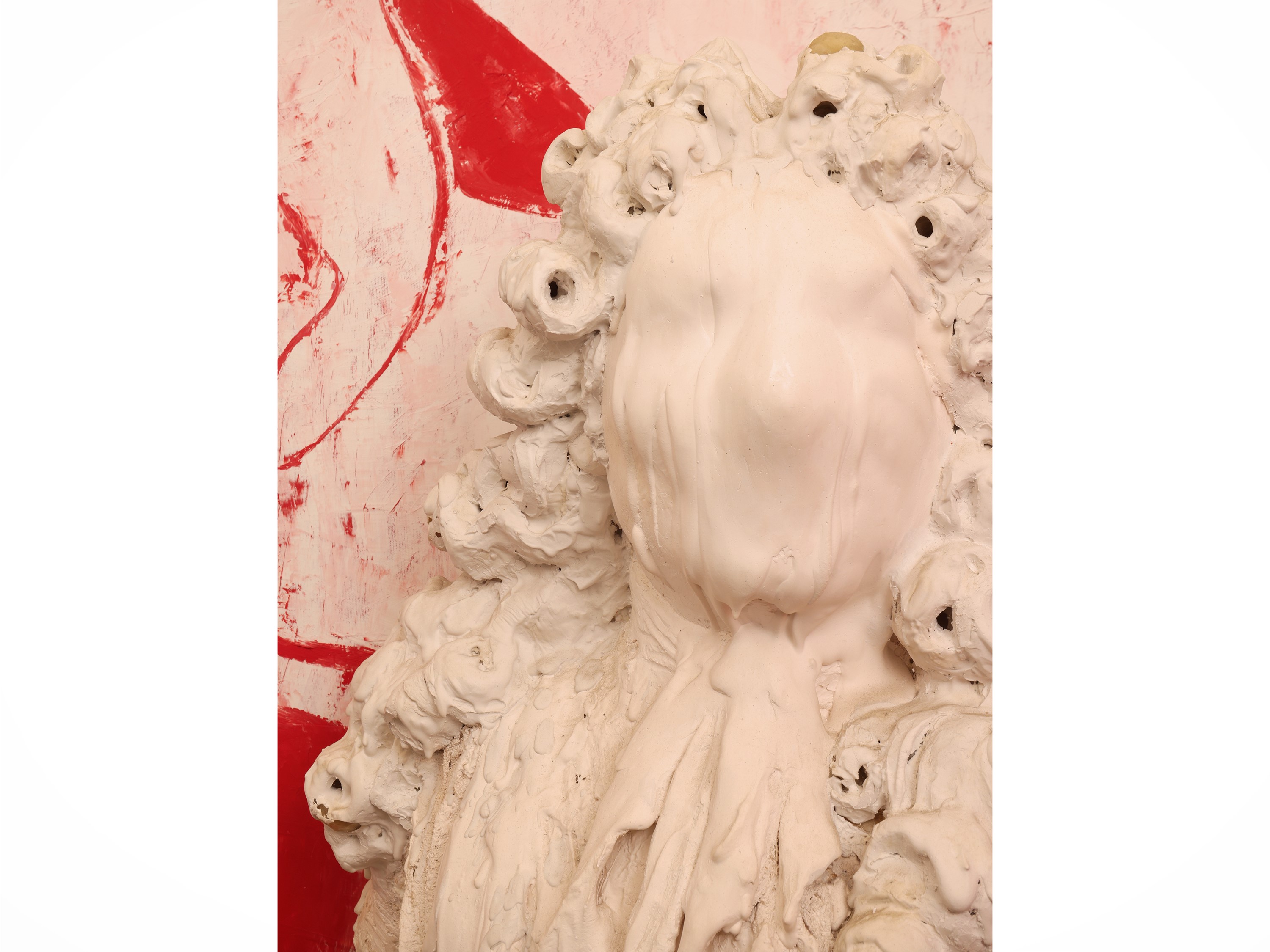 Rachel Thorbly - Busto in gesso su base lignea