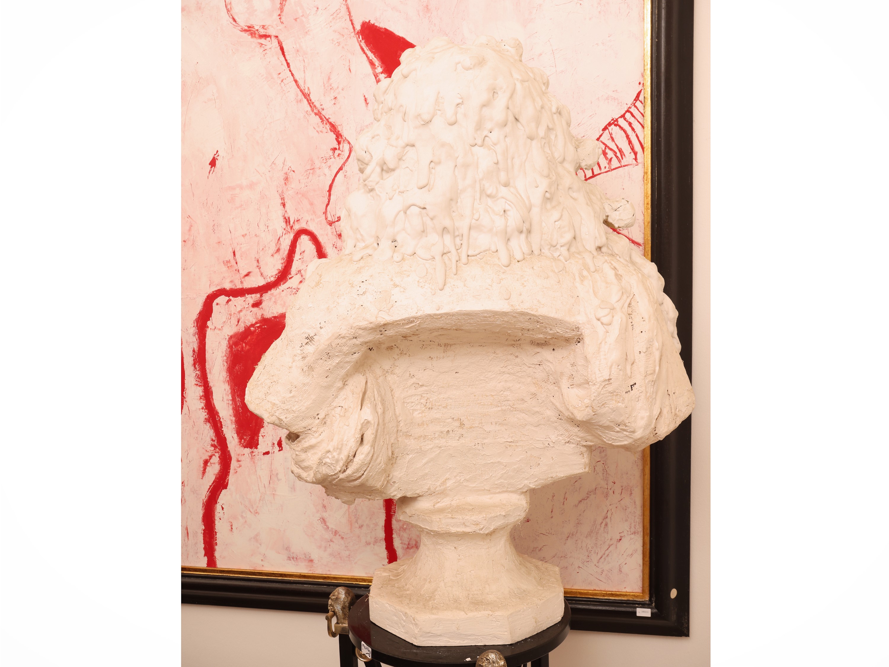 Rachel Thorbly - Busto in gesso su base lignea