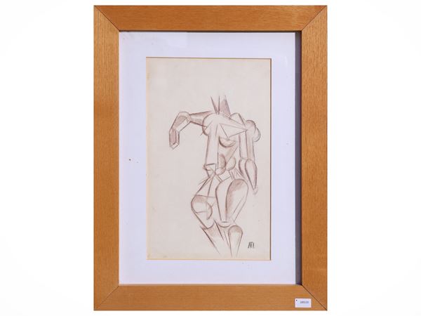Liubov Sergeevna Popova : Nudo femminile  - Asta Arte Moderna e Contemporanea - Maison Bibelot - Casa d'Aste Firenze - Milano