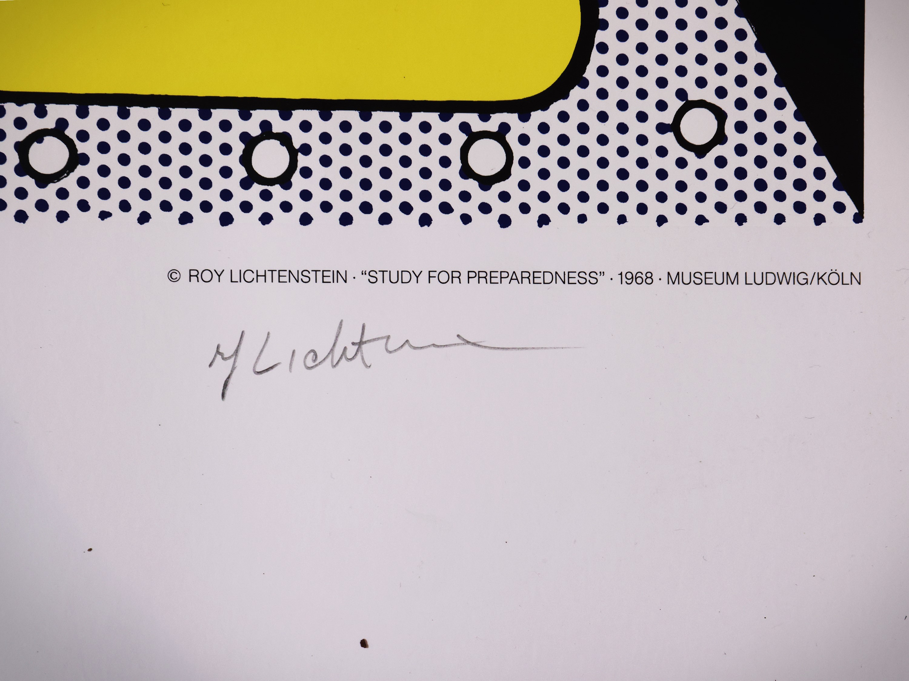 Roy Lichtenstein, Museum Ludwig Köln (1989) – manifesto della mostra
