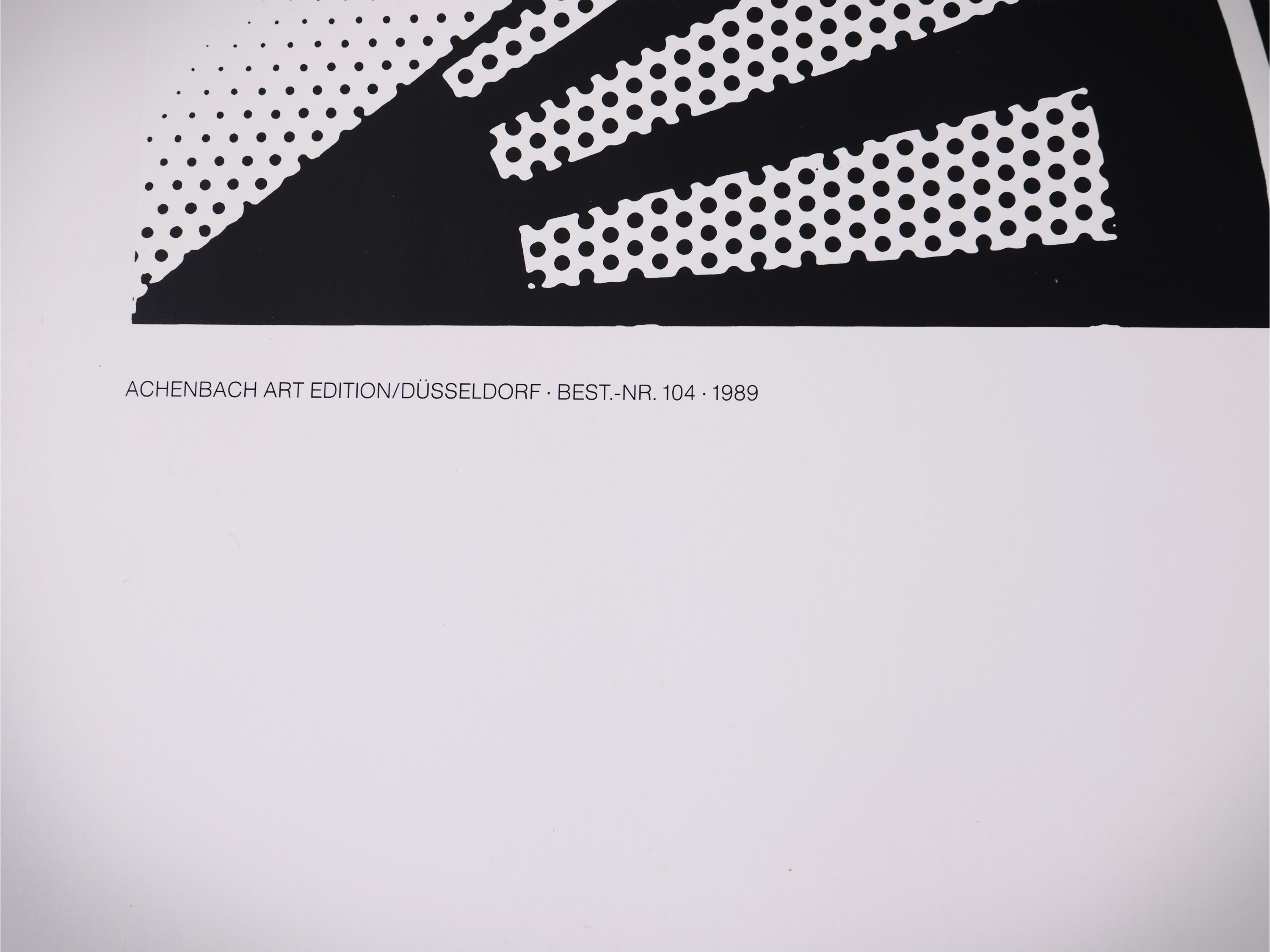 Roy Lichtenstein, Museum Ludwig Köln (1989) – manifesto della mostra