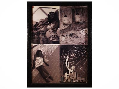 Peter Beard, Manifesto pubblicitario con composizione di riproduzioni fotografiche
